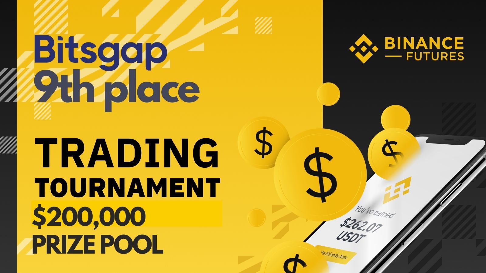 Bitsgap is in the TOP 10 in the Global Binance Tournament