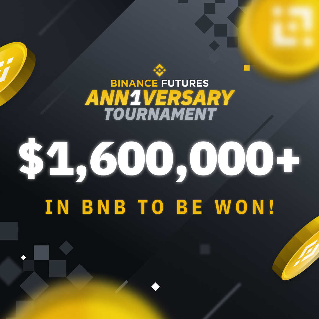 🏆 Win your share of $1,6M in Binance Tournament