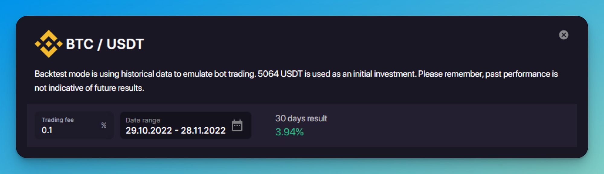 Crypto Backtest Feature: Check Your Bot’s Performance-4