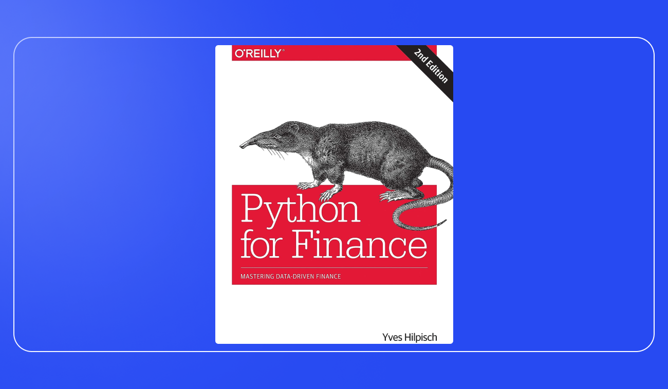 Pic. 3. Python for Finance by Yves J. Hilpisch.