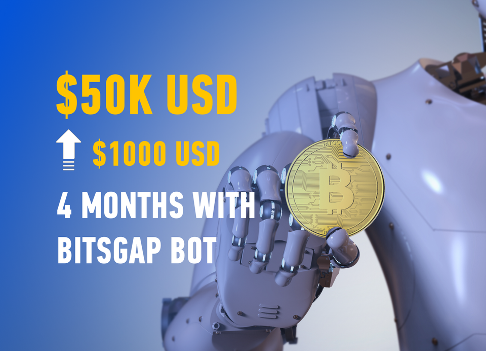 $50,000 journey from 1k in 4 months with Bitsgap Bots